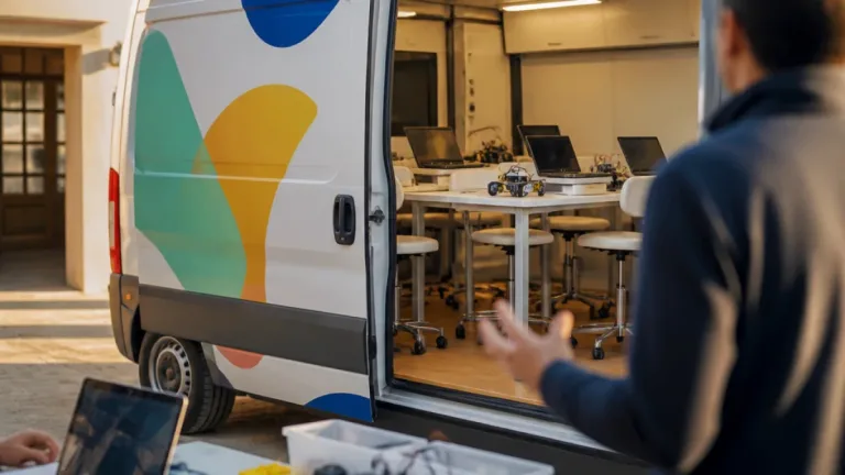 La Junta lleva un aula móvil STEM a Córdoba para fomentar robótica, programación y competencias digitales
